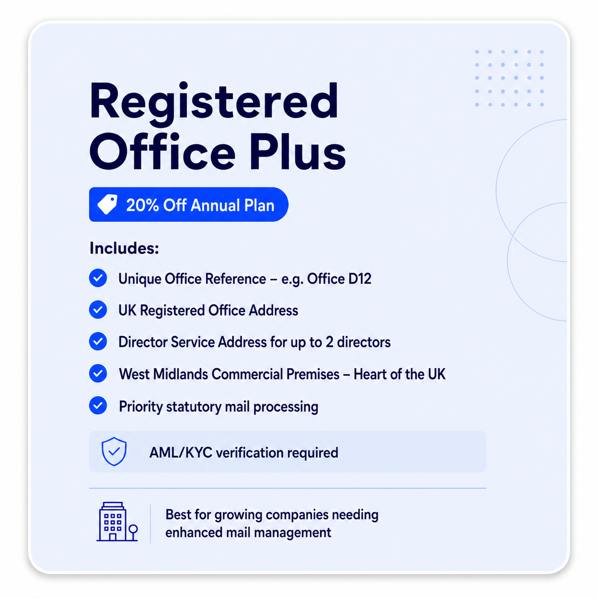 Registered Office Address Service for Companies and Directors in the UK