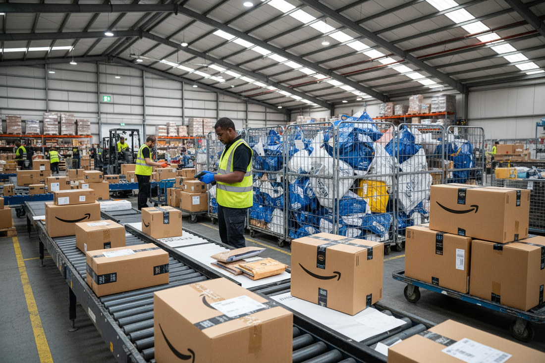 Amazon FBM returns handled at a UK warehouse address without FBA