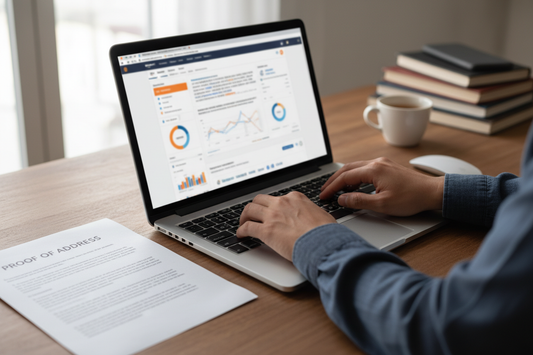 Amazon UK seller verifying business address compliance with a verified UK commercial trading estate address