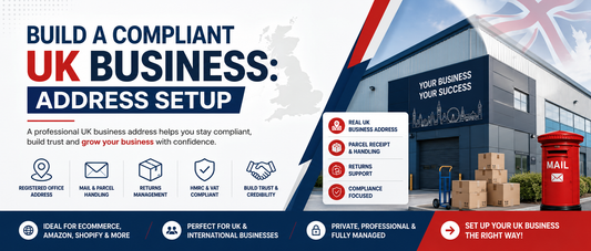Build a compliant UK business with professional address setup, mail handling, returns support and HMRC-ready services