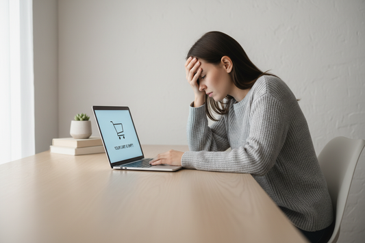 Online shopper abandoning cart - why your business address is costing you sales