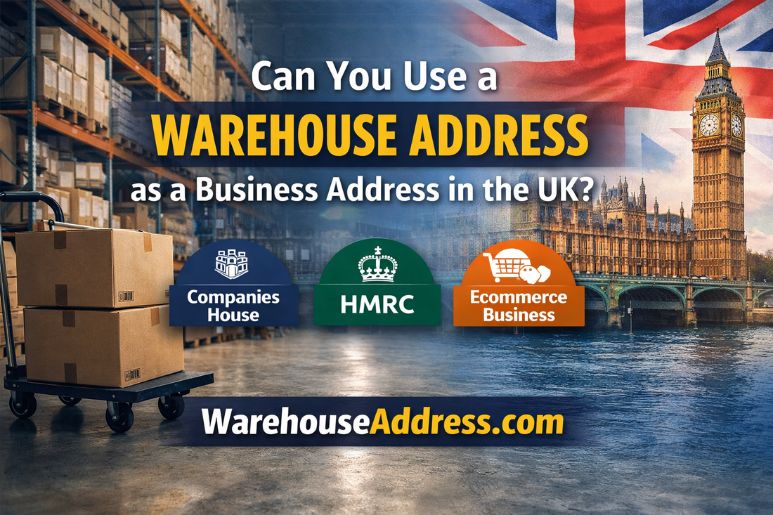 Can you use a warehouse address as a business address in the UK for Companies House, HMRC and ecommerce sellers
