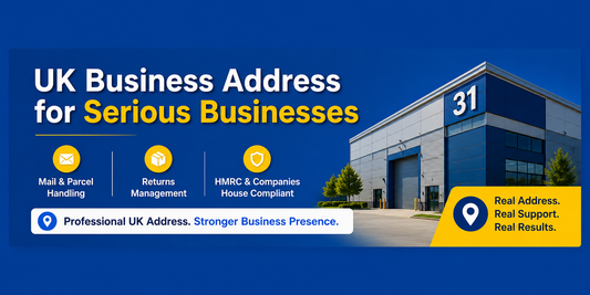 UK business address banner for serious ecommerce and limited companies