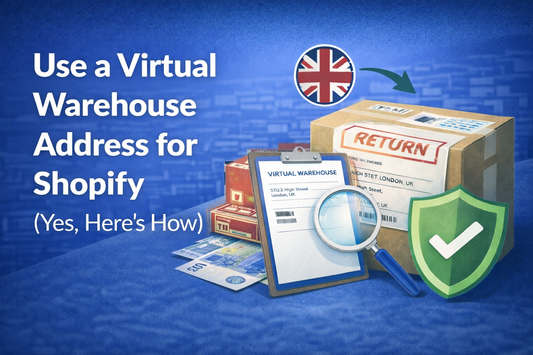 Virtual warehouse address for Shopify UK returns
