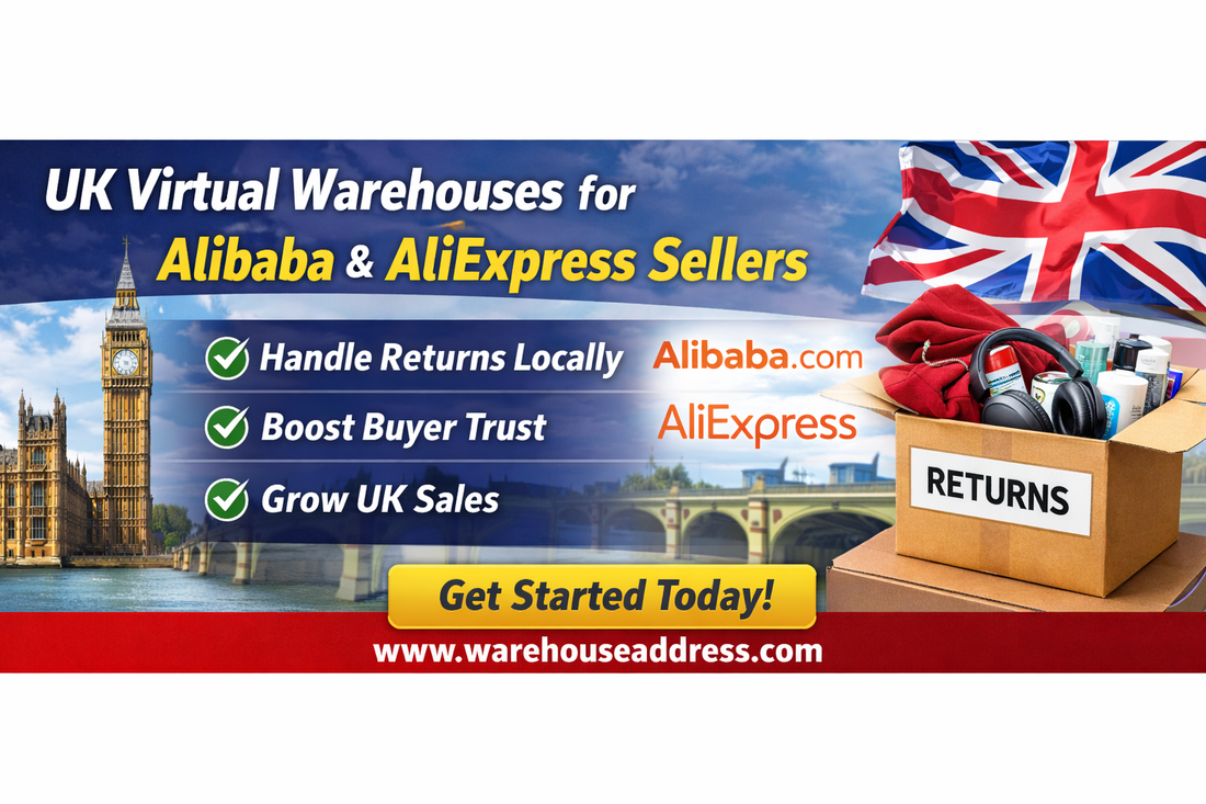 UK virtual warehouse for Alibaba and AliExpress sellers handling UK returns