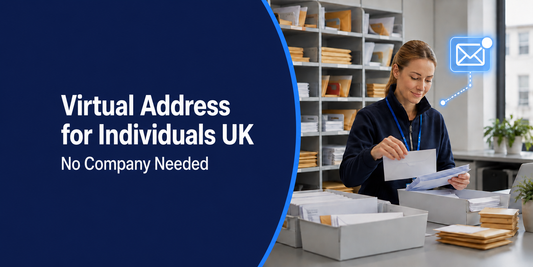 Virtual address for individuals in the UK with no registered company required