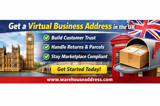 Virtual business address in the UK for ecommerce and marketplace sellers