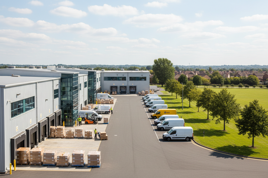 UK commercial warehouse trading estate address for ecommerce sellers - parcels and returns accepted