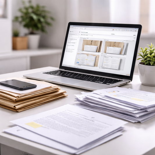 Digital mailbox with scanned business mail accessed online in the UK